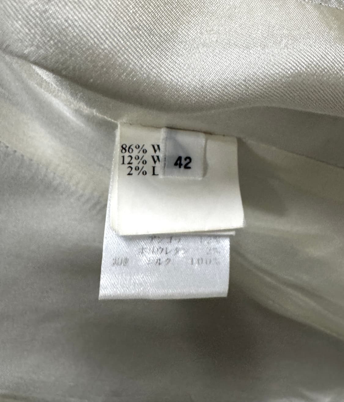 KITON 키톤 여성 원버튼 그레이 스트라이프 울 자켓 42 상품이미지7