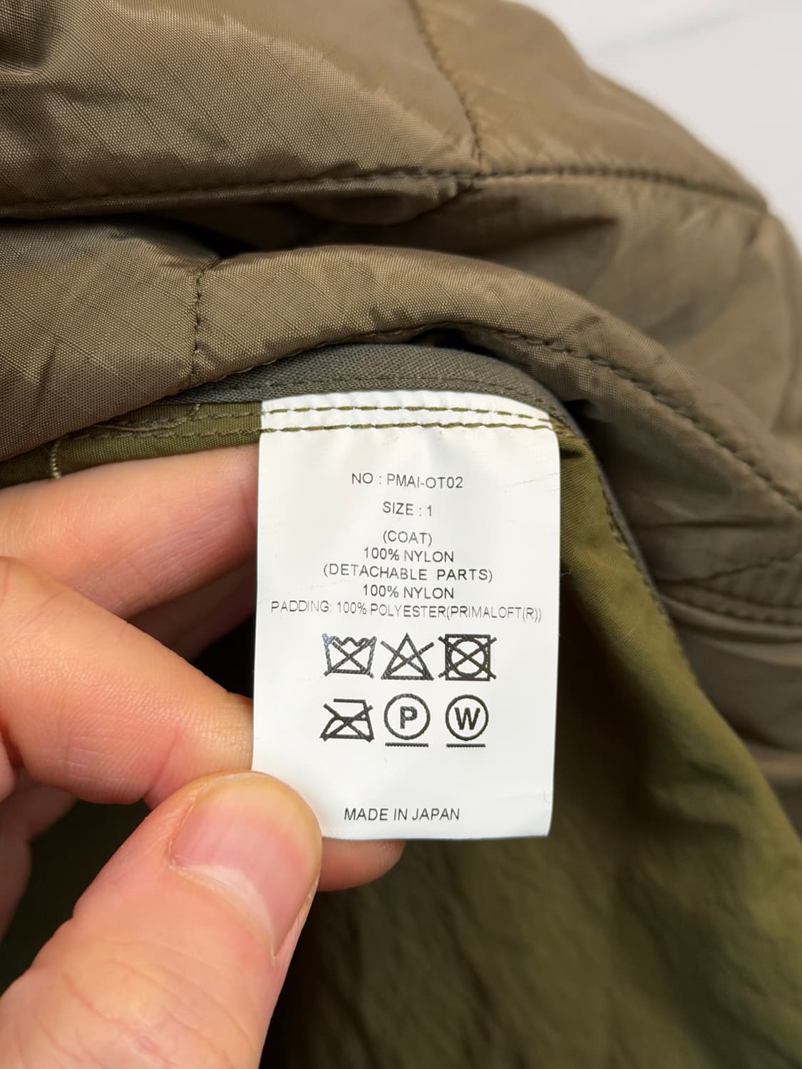 Phigvel 피그벨 나일론 라이너 코트 1 (내피포함) 상품이미지7