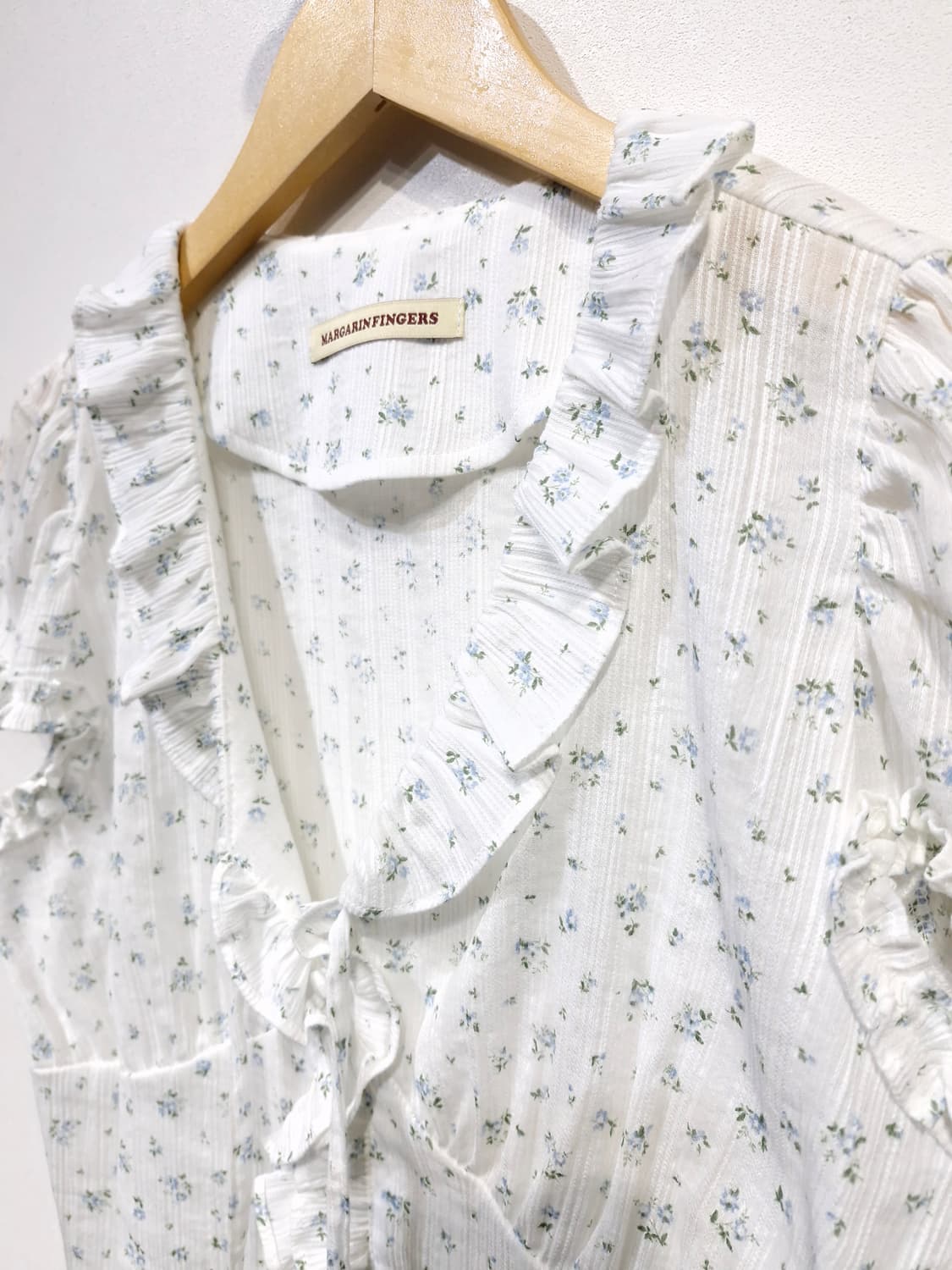 마가린핑거스 플로럴 프릴 블라우스 상품이미지5