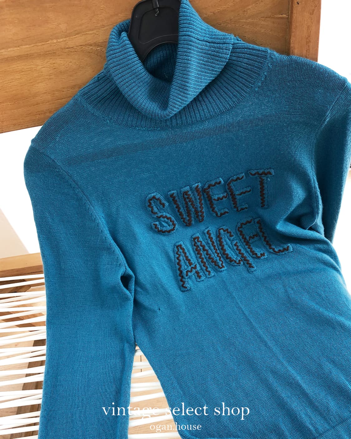 vintage “Sweet Angel” Turtleneck Knit 상품이미지5