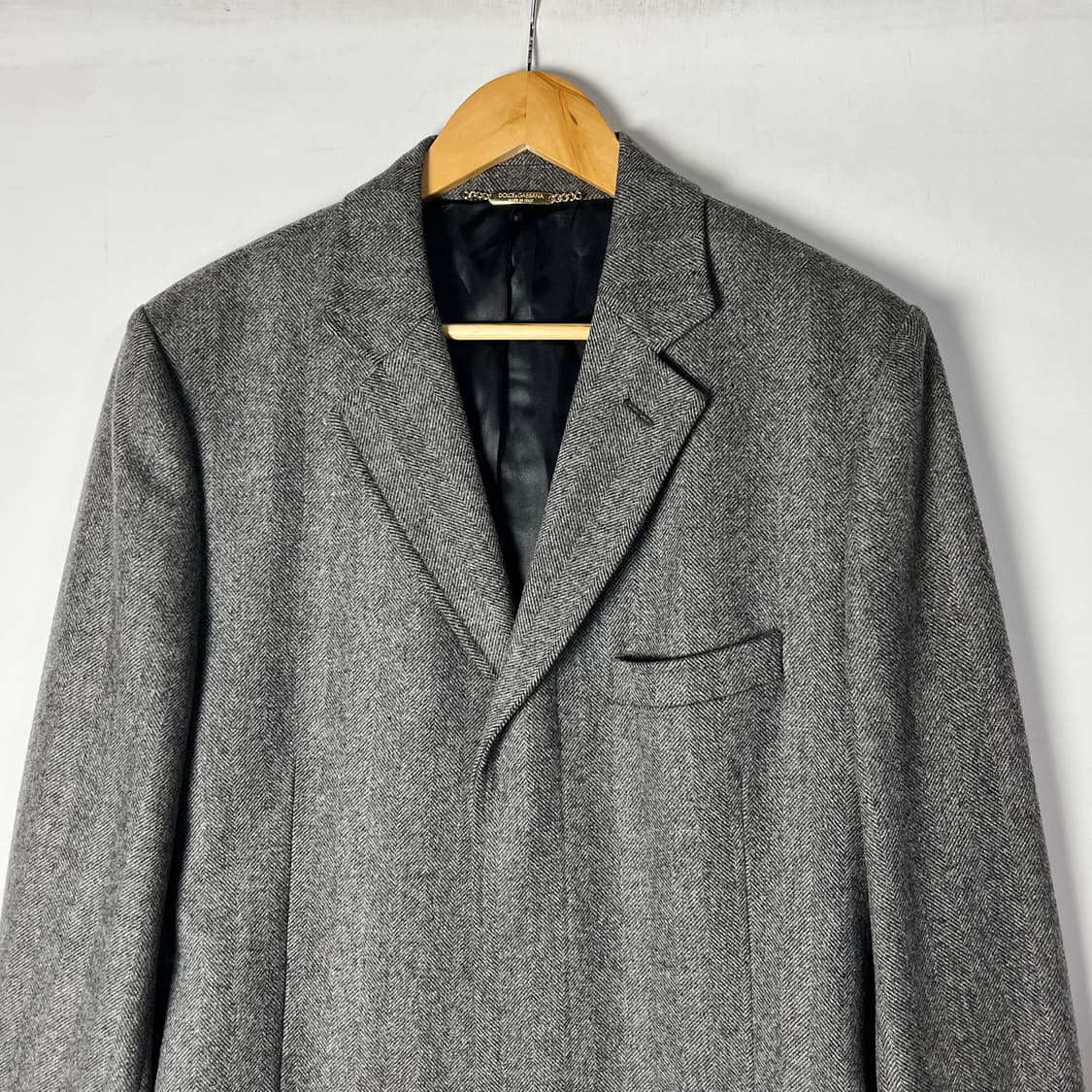 [DOLCE & GABBANA] 돌체앤가바나 헤링본 더블 롱 코트 상품이미지3