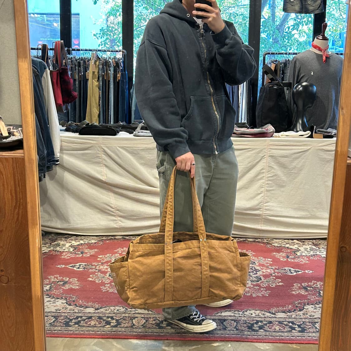 Kapital 캐피탈 더플 헤비 캔버스 토트백 숄더백 상품이미지9