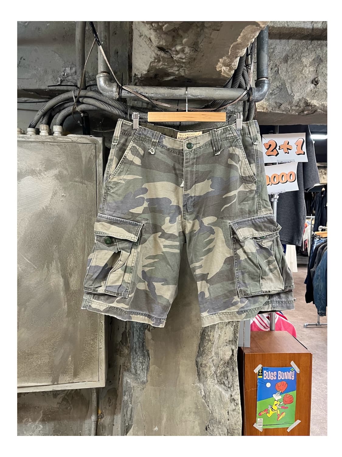 빈티지 HCO 카모 카고 하프 팬츠 32 #csz4142 상품이미지1