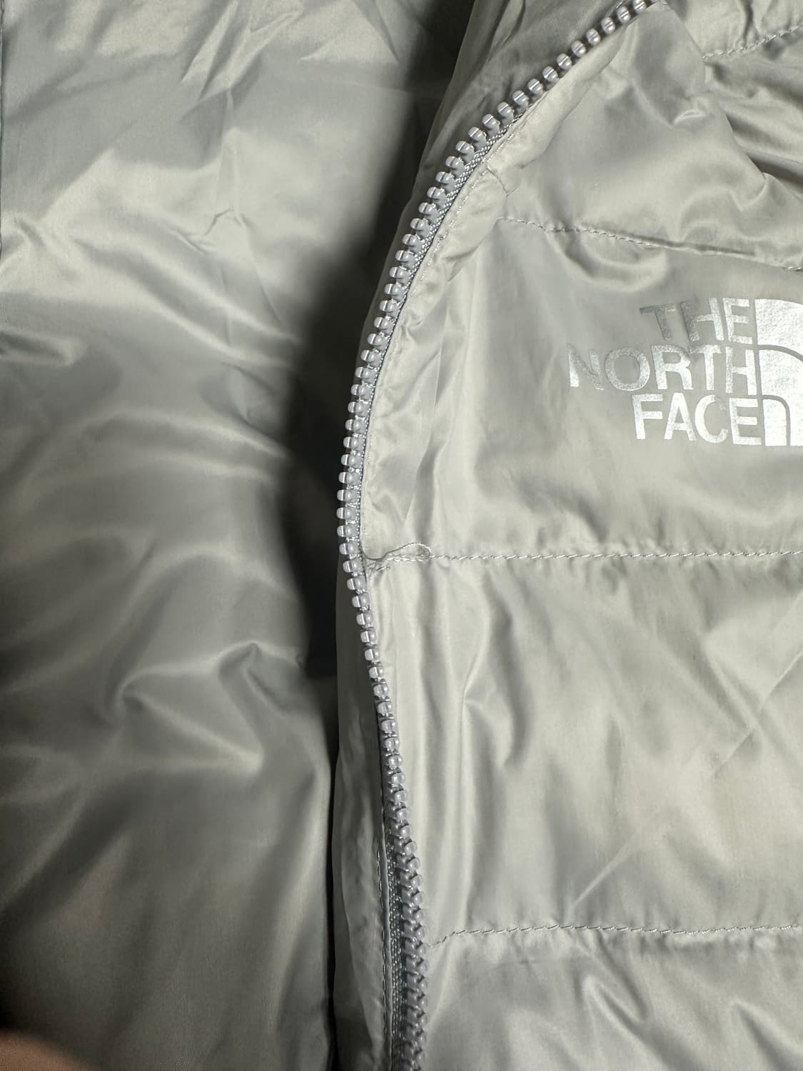 노스페이스 리버시블 경량패딩 그레이 L 상품이미지6
