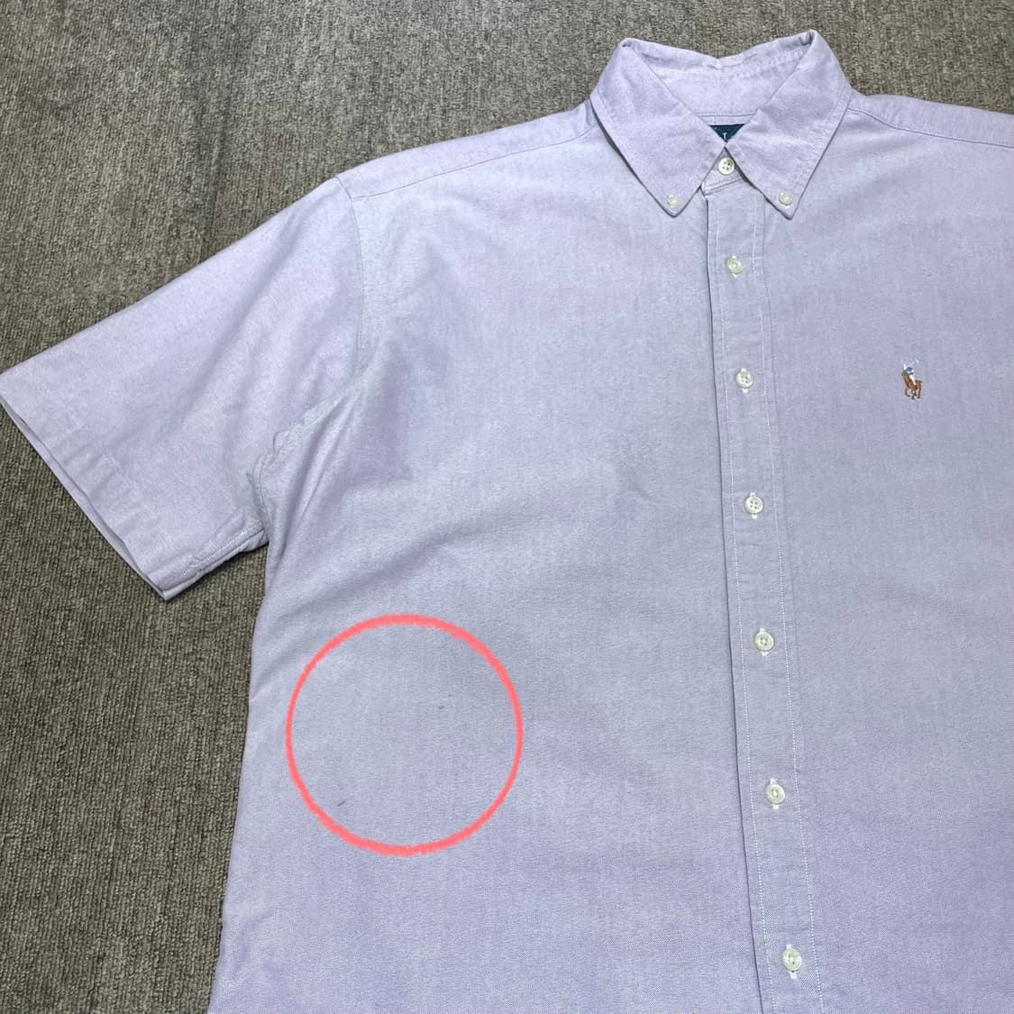 (M) POLO 폴로 랄프로렌 솔리드 반팔 셔츠 블레이크 상품이미지6