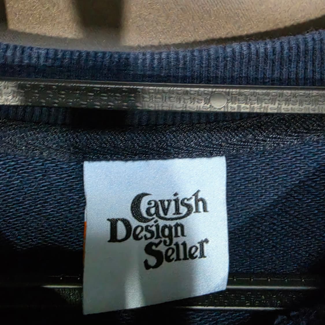 Cavish Design Seller 맨투맨 네이비 상품이미지2
