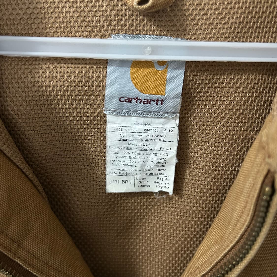 (XL) 칼하트 J131 베이지 액티브 자켓 상품이미지7