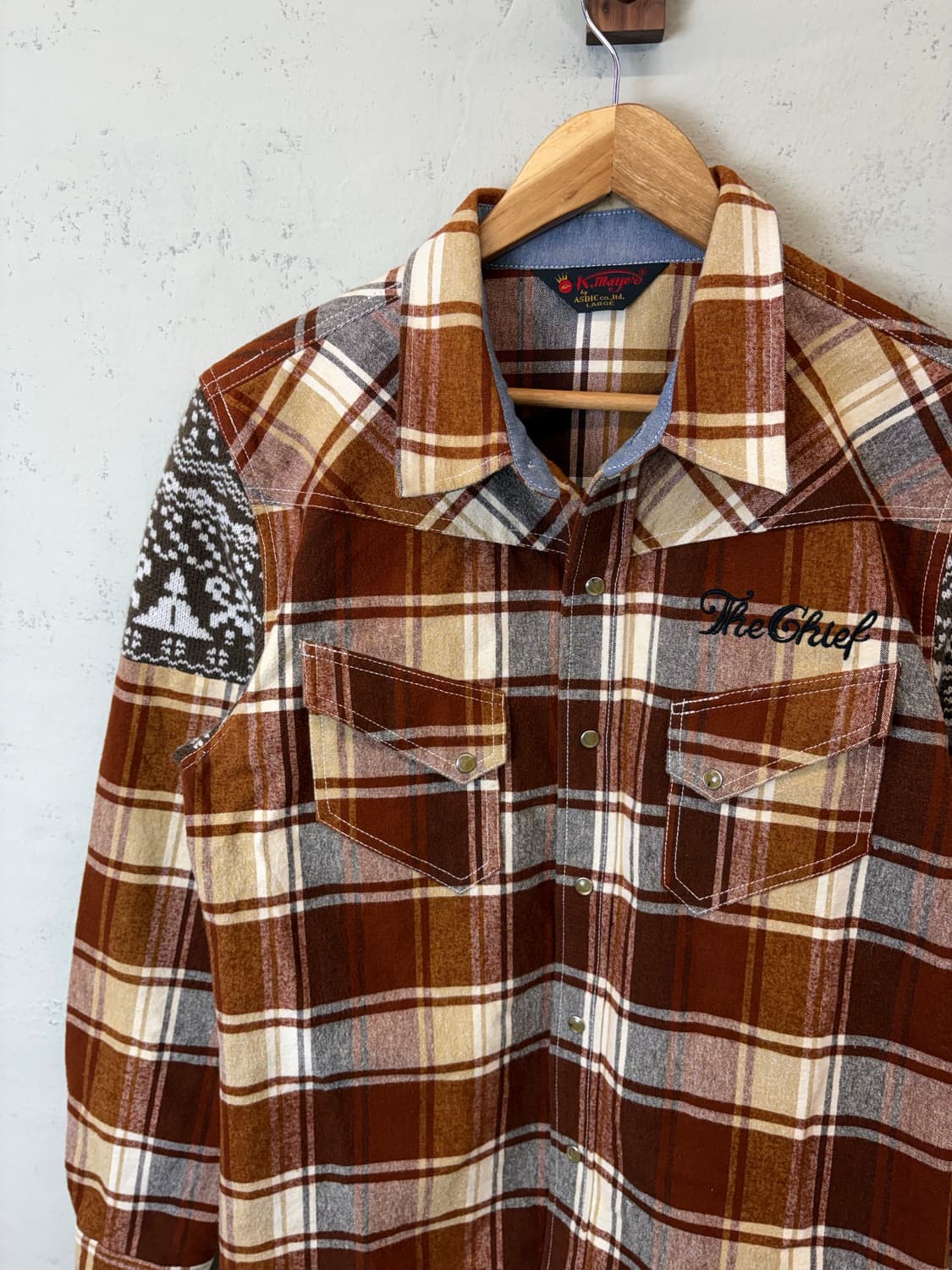 K mayer 빈티지 웨스턴 체크 셔츠 상품이미지6