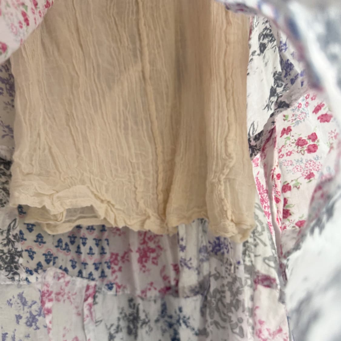 꽃조각 패치워크 스커트 상품이미지4