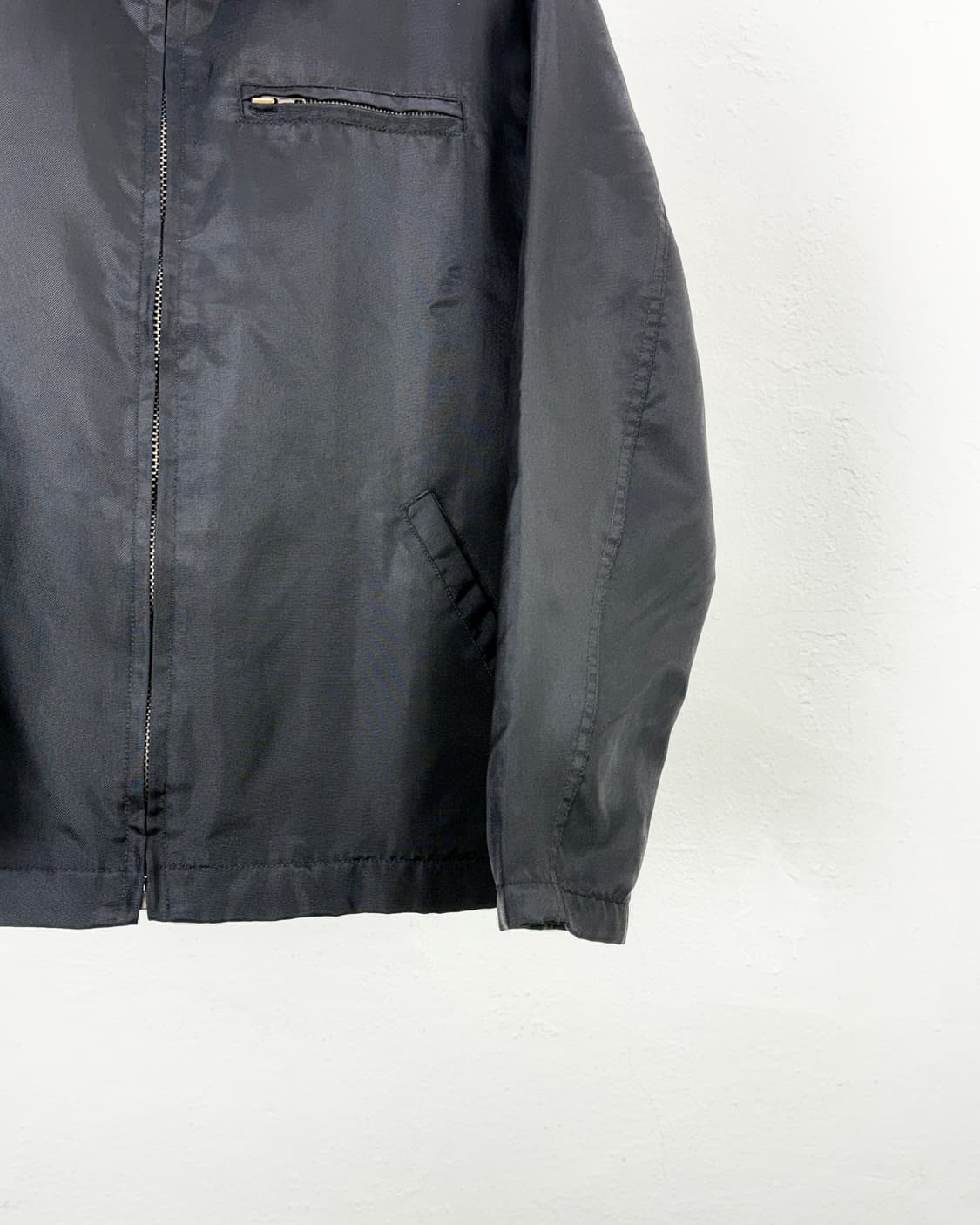 리바이스 레드탭 블랙 나일론 블루종 라이닝 자켓 상품이미지5