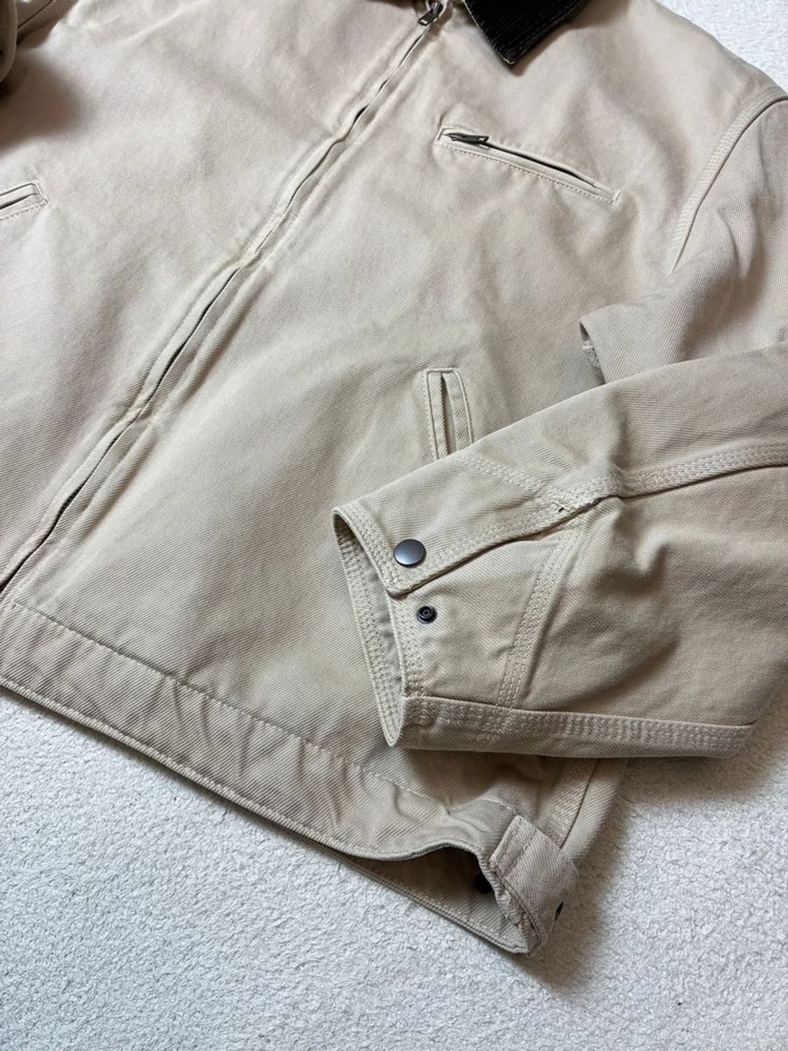 지유 GU 워시드 코튼 아메카지 워크 자켓 PN7601 상품이미지4