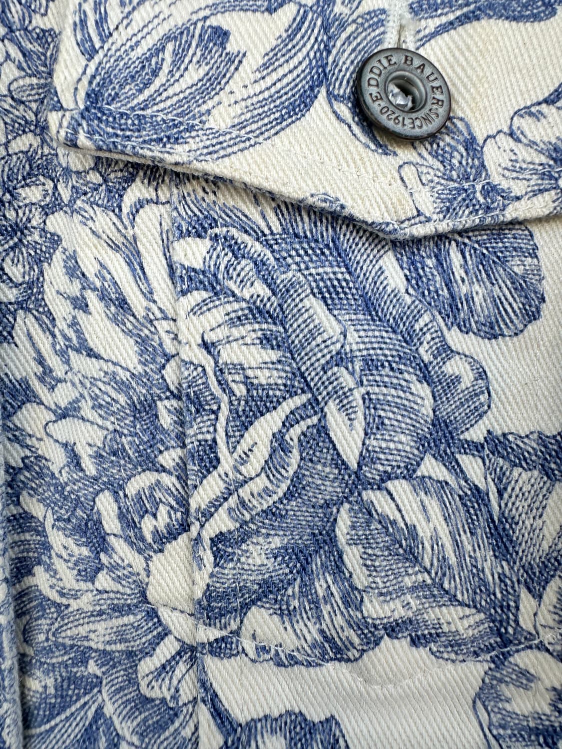 에디바우어 블루 플로럴 데님자켓 상품이미지5