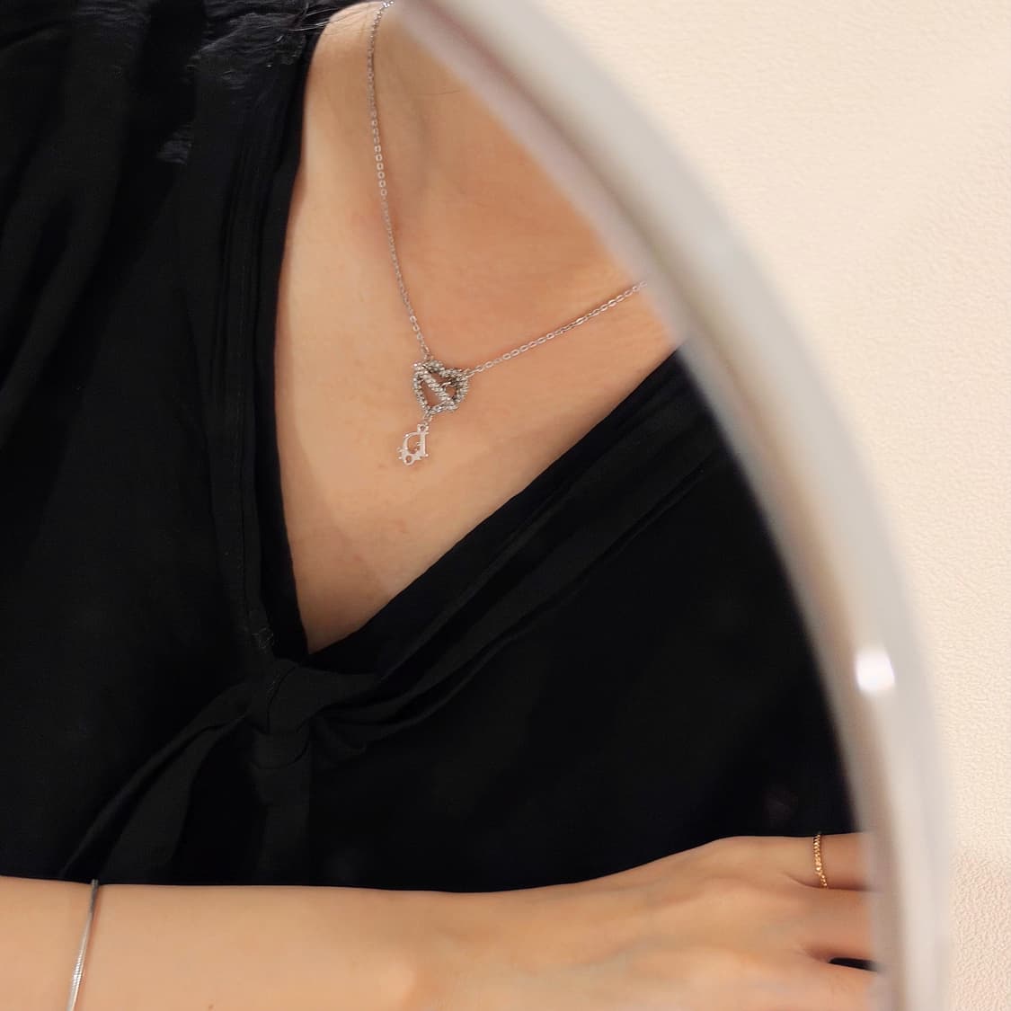 [희귀] 디올 하트 토글 오블리크 목걸이 상품이미지10