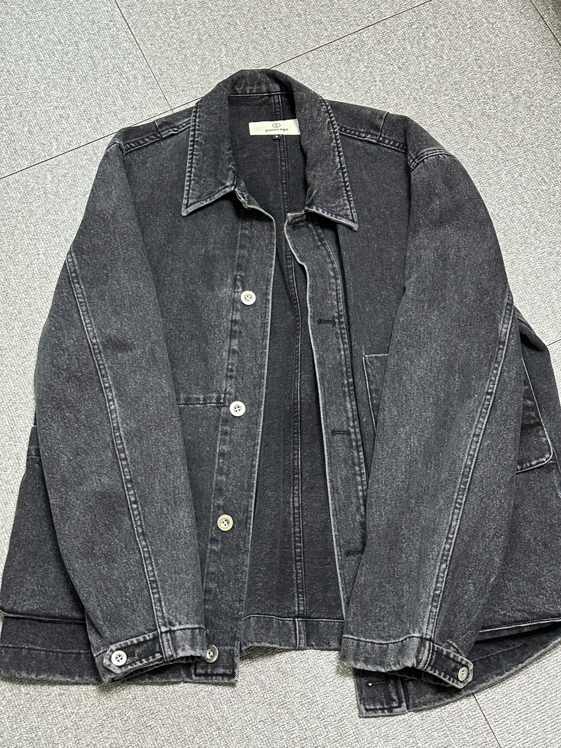 [S] 이얼즈어고 데님 워크자켓 그레이 상품이미지1