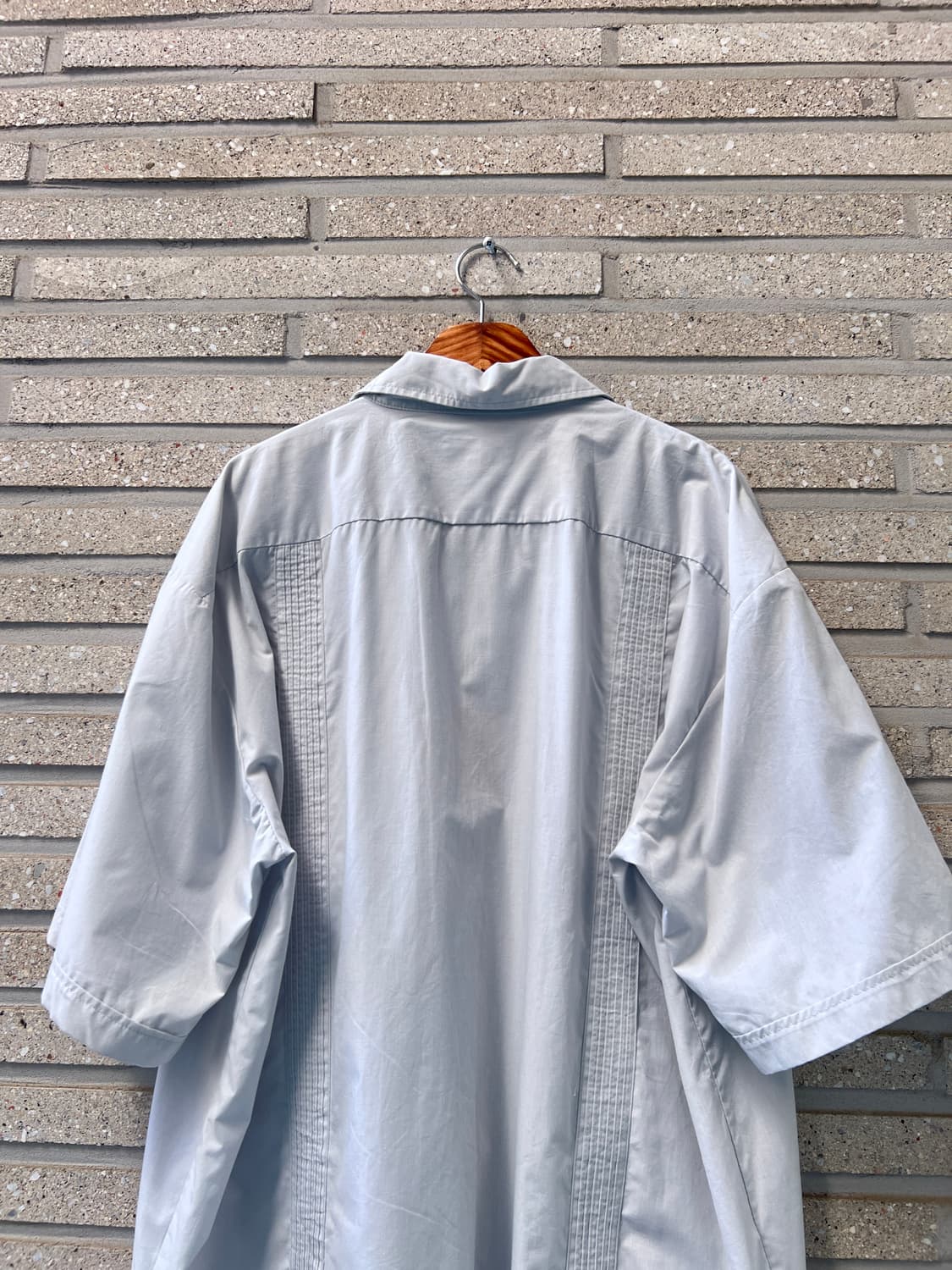 [3XL]90's USA 빈티지 스카이블루 구아야베라 셔츠 상품이미지6