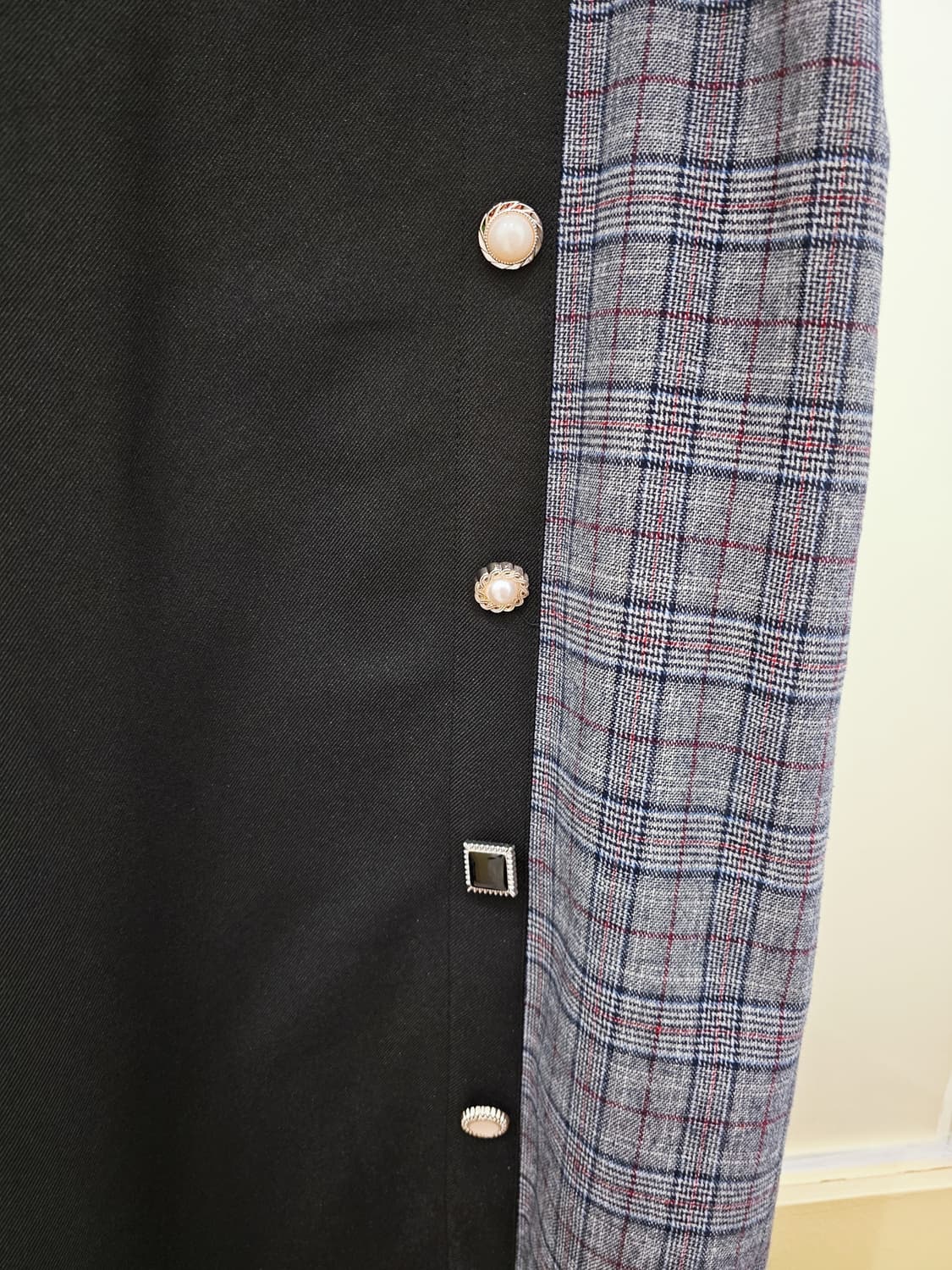 투톤 언발 체크 OPS 상품이미지4