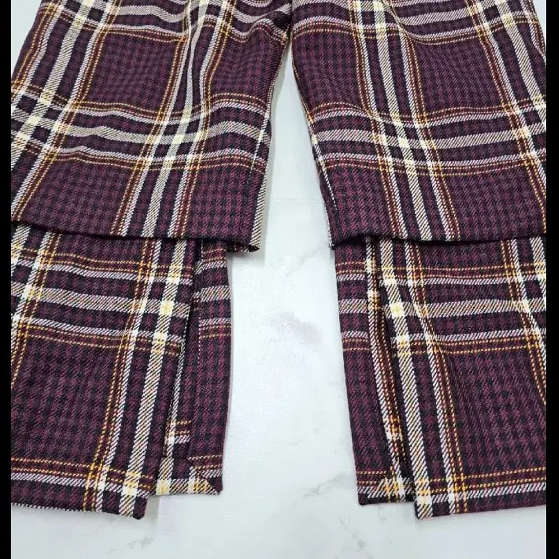 Aalto 알토 체크 와이드 팬츠 36 상품이미지2