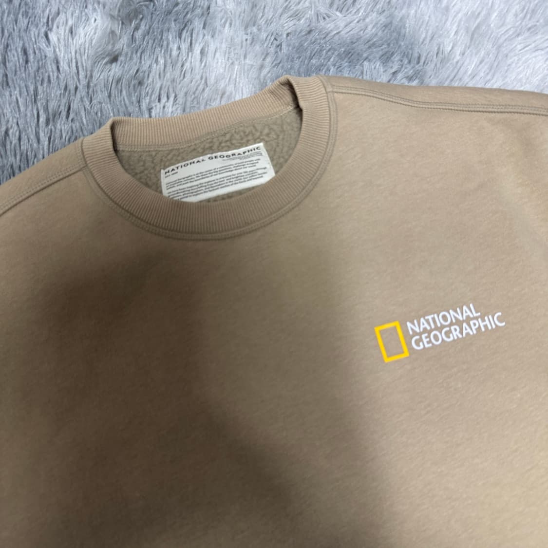 내셔널지오그래픽  안감뽀글이 맨투맨 L사이즈 상품이미지2
