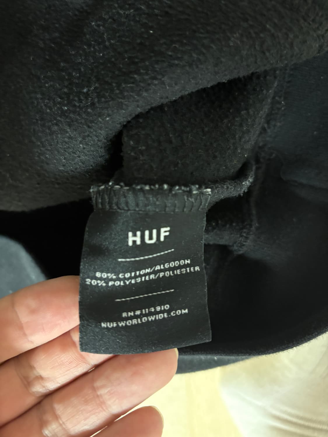 허프 HUF 후드티 블랙 XL 상품이미지3