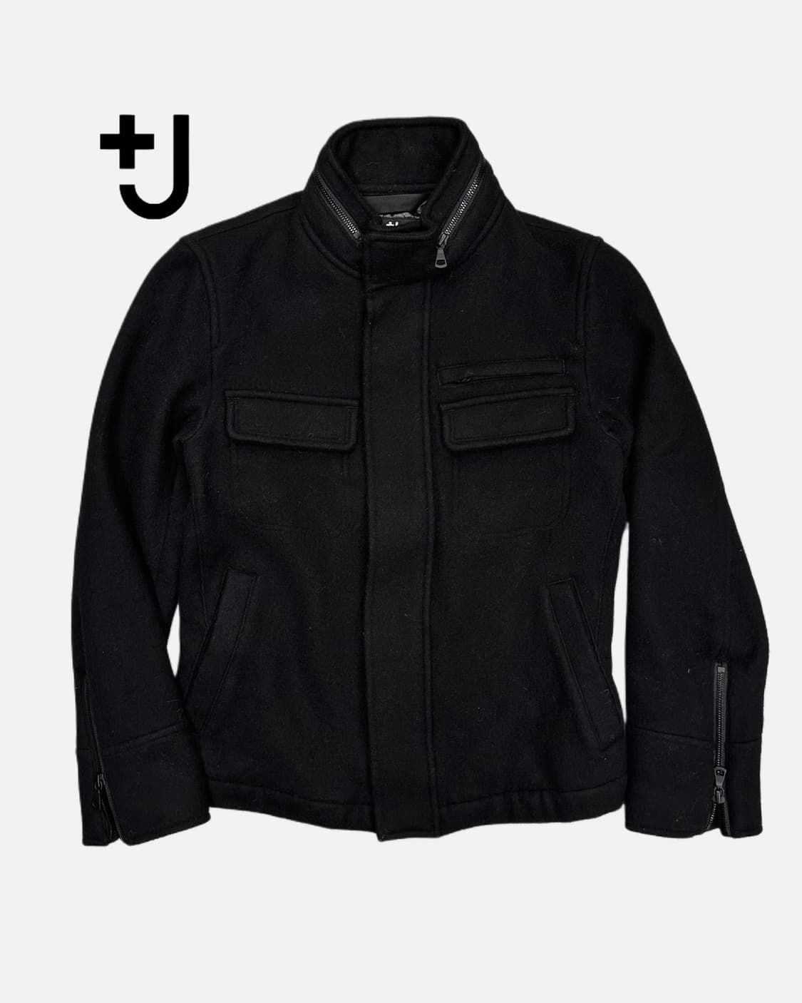 +J wool pocket black jacket 상품이미지1