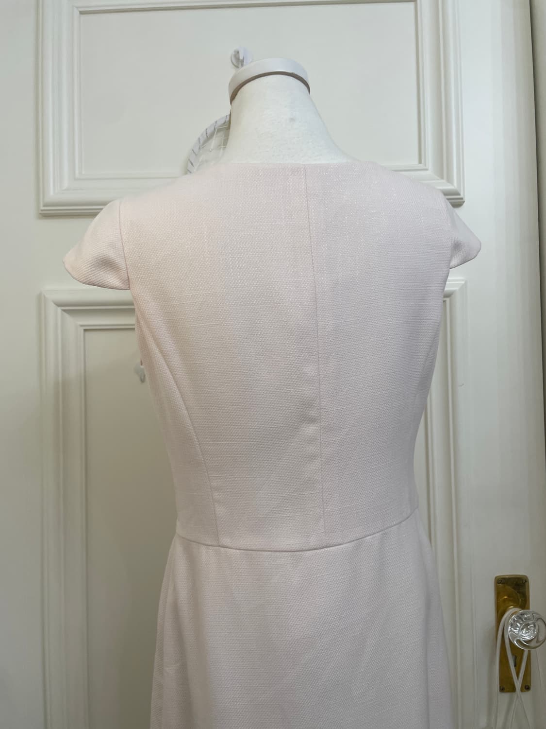 pink twinkle tweed shirring french sleev 상품이미지5