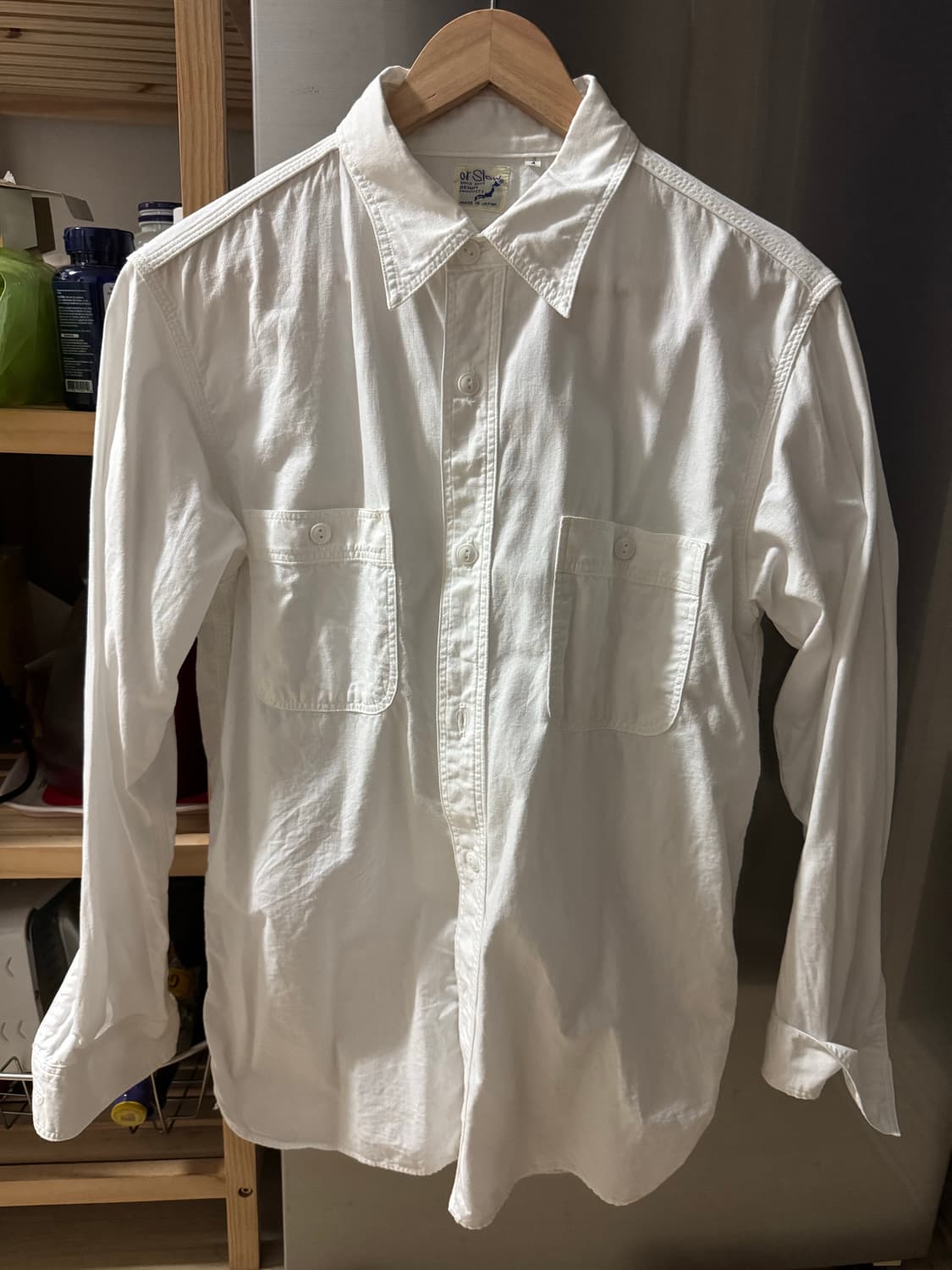 orslow 샴브레이 워크셔츠 레귤러 4 상품이미지1