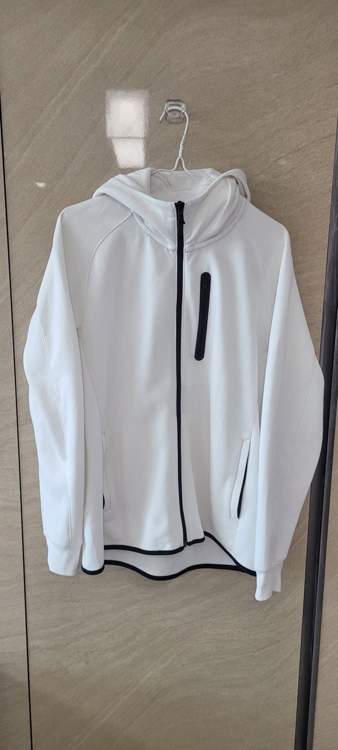 👔남성100사이즈👔유니클로 DRY 화이트 후드집업 상품이미지1