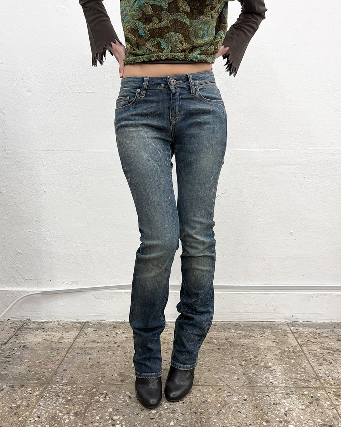 휴고 보스 오렌지탭 워싱 데님팬츠 상품이미지1