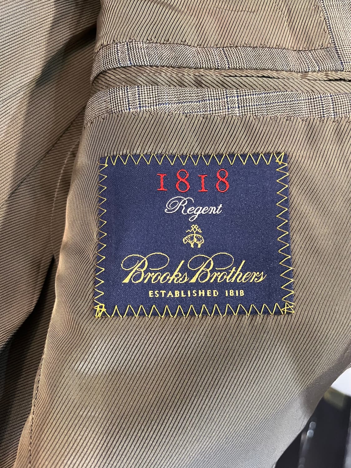 브룩스 브라더스 1818 리젠트 글렌체크 블레이저 상품이미지6