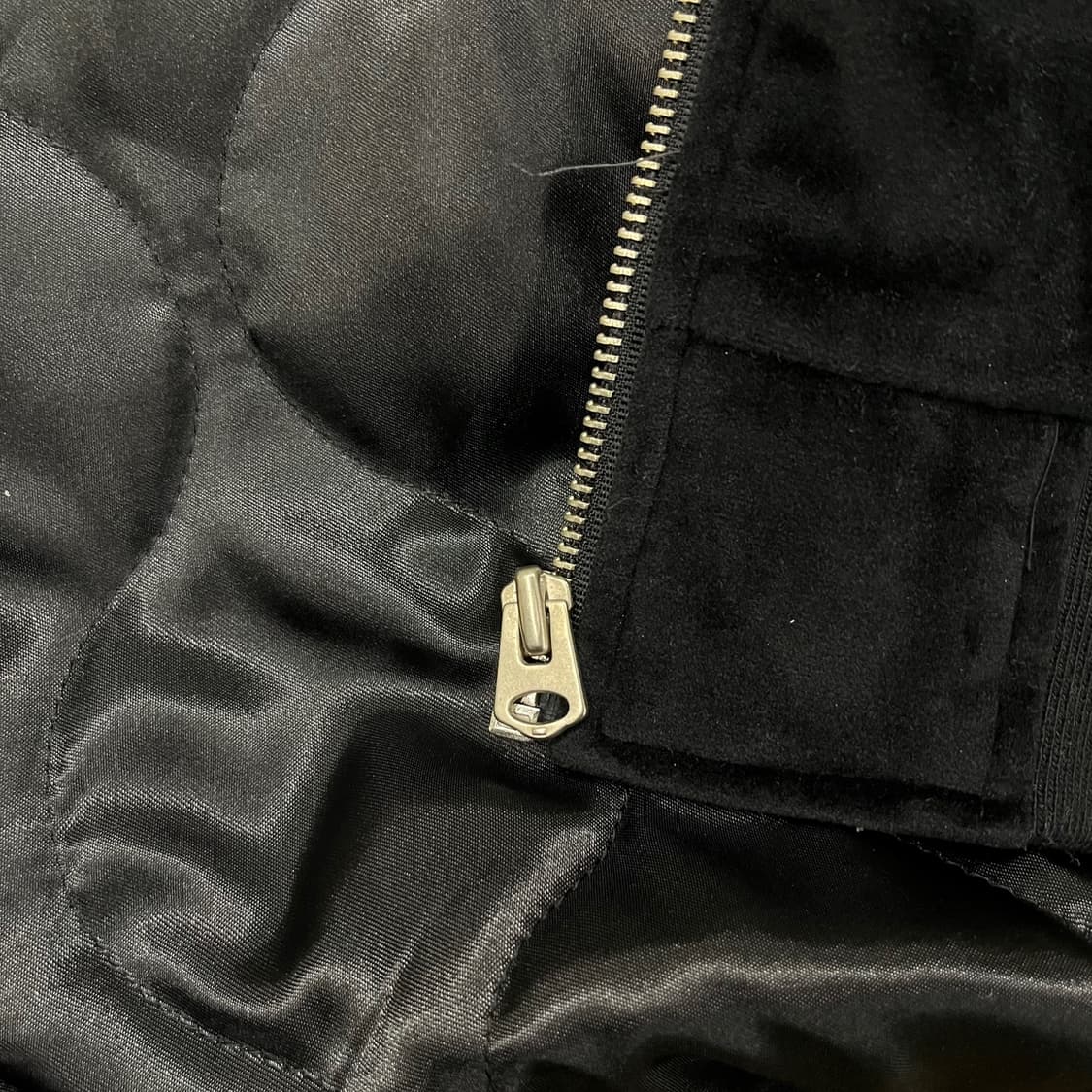 [정품/48] 언더에어 자수 벨벳 스카쟌 자켓 b18 상품이미지5