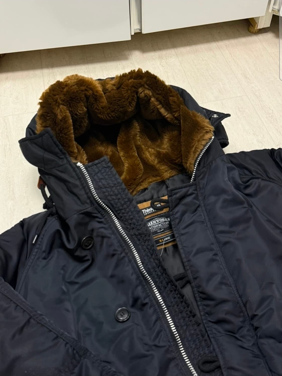 프리즘웍스 n3b 파카 패딩/블랙/XL 상품이미지2