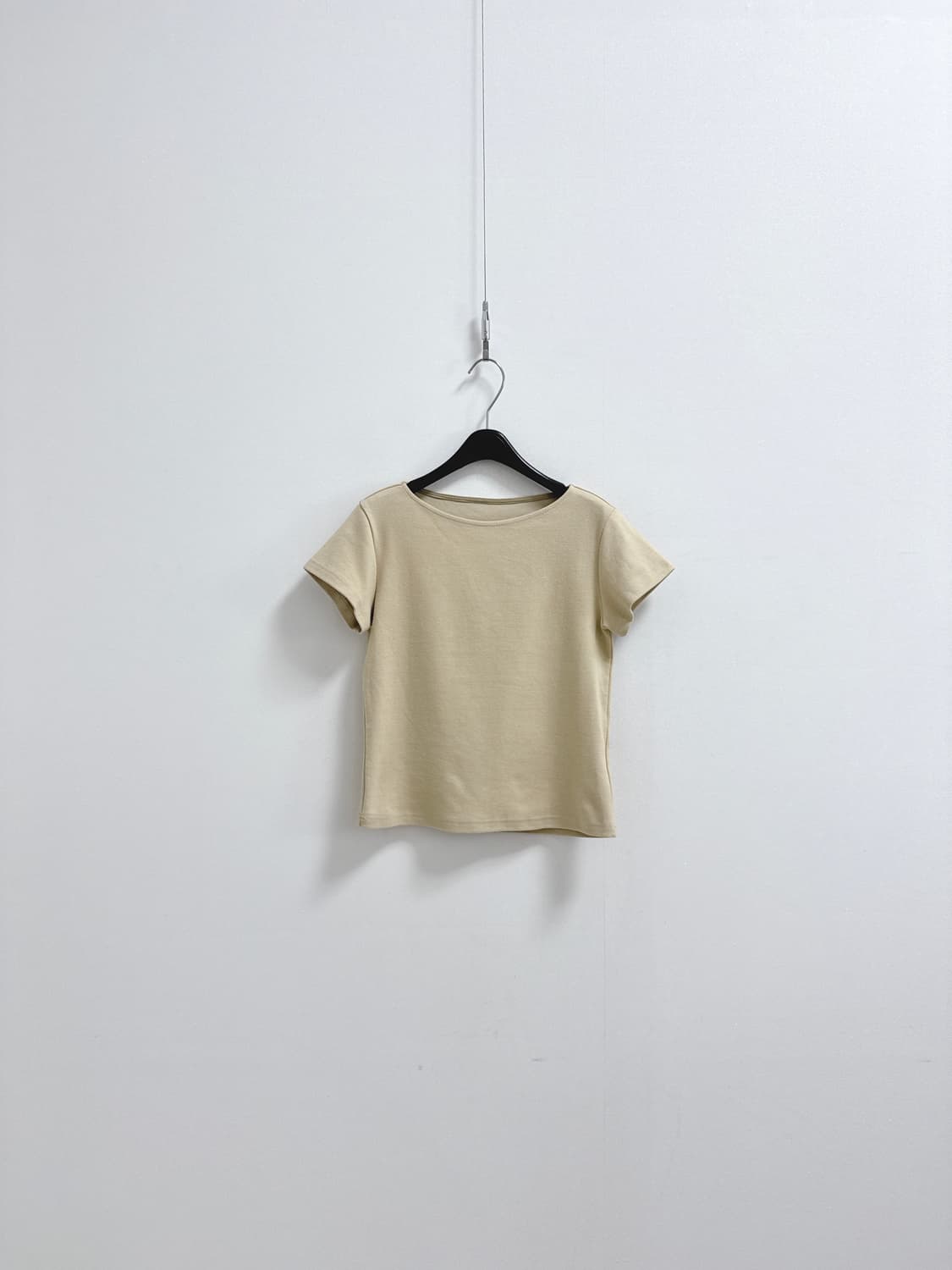 문리 보트넥 반팔 티셔츠 상품이미지3