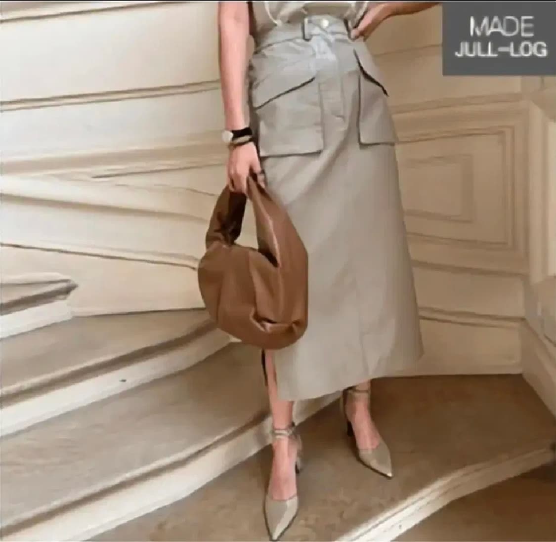 줄로그JULLLOG 차메토 베스트&스커트 셋업 상품이미지3