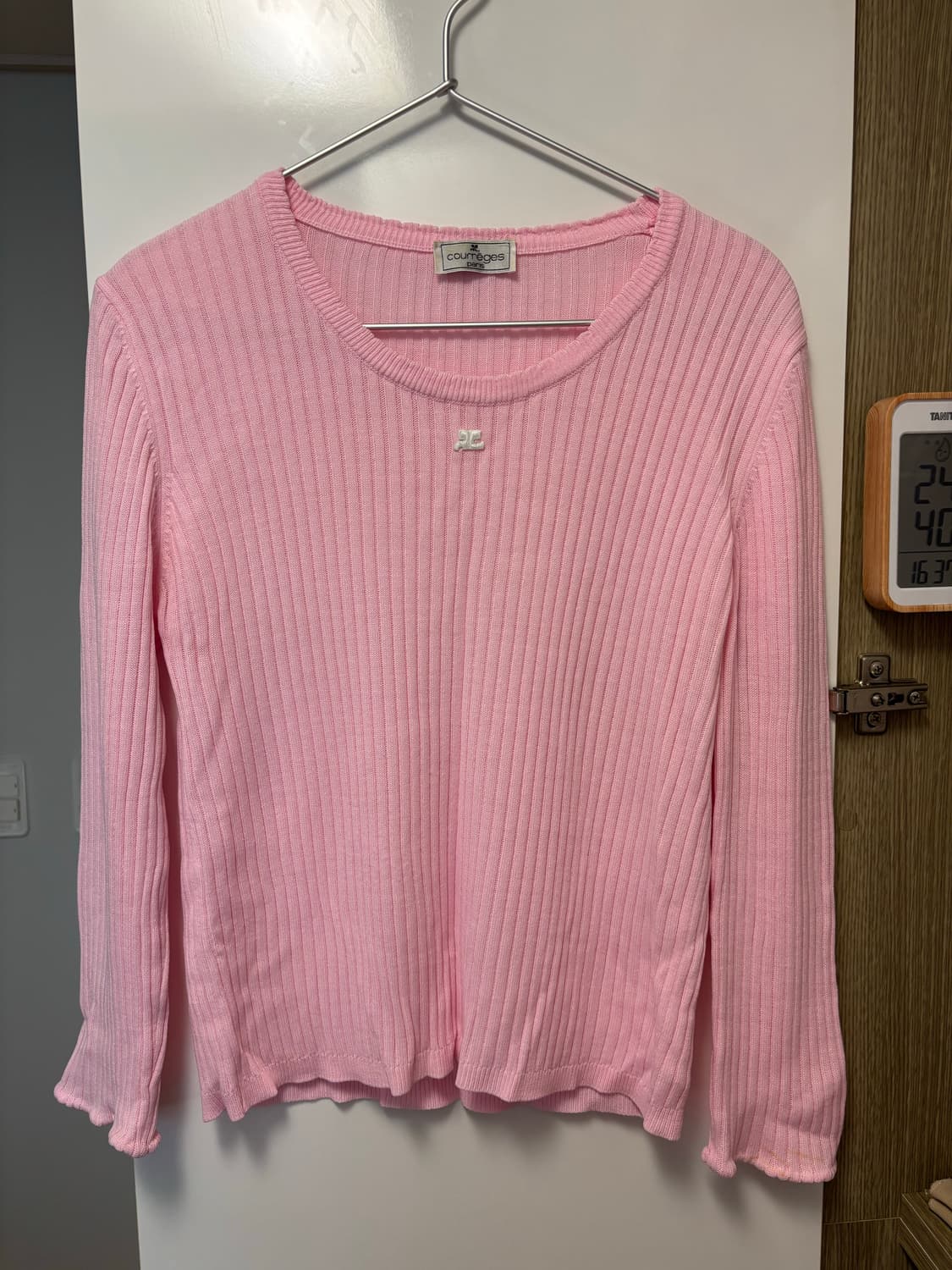 Courreges Pink Sweater 꾸레주 니트 상품이미지2