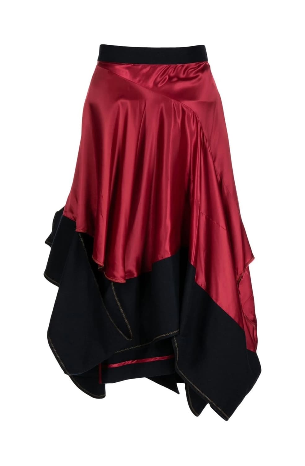 Kolor 레드 언발란스 스커트 상품이미지2