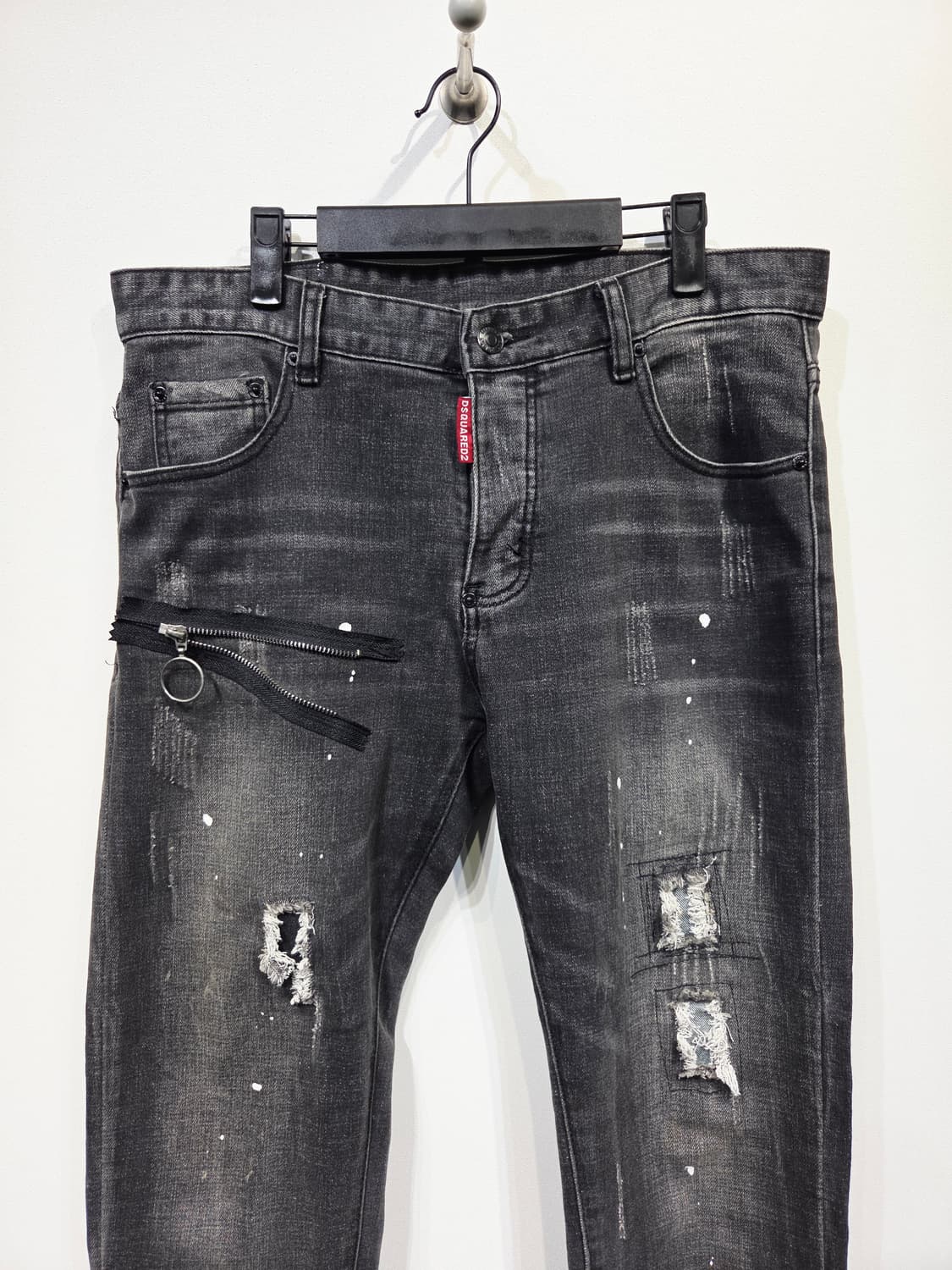 DSQUARED2 디스퀘어드2 클래식 케니 진 블랙 워싱 청바지 상품이미지3