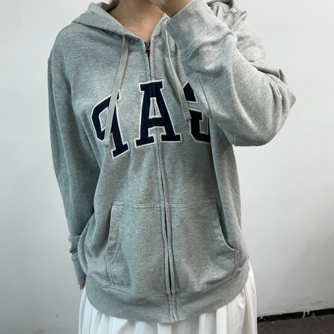 [XL] 갭 그레이 후드집업 상품이미지2