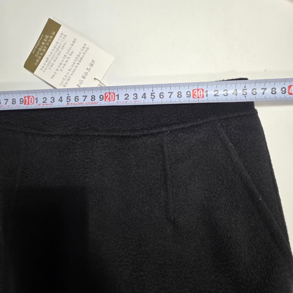 1092 JULL-LOG 울 핸드메이드 H라인 롱 스커트 (M) 상품이미지4