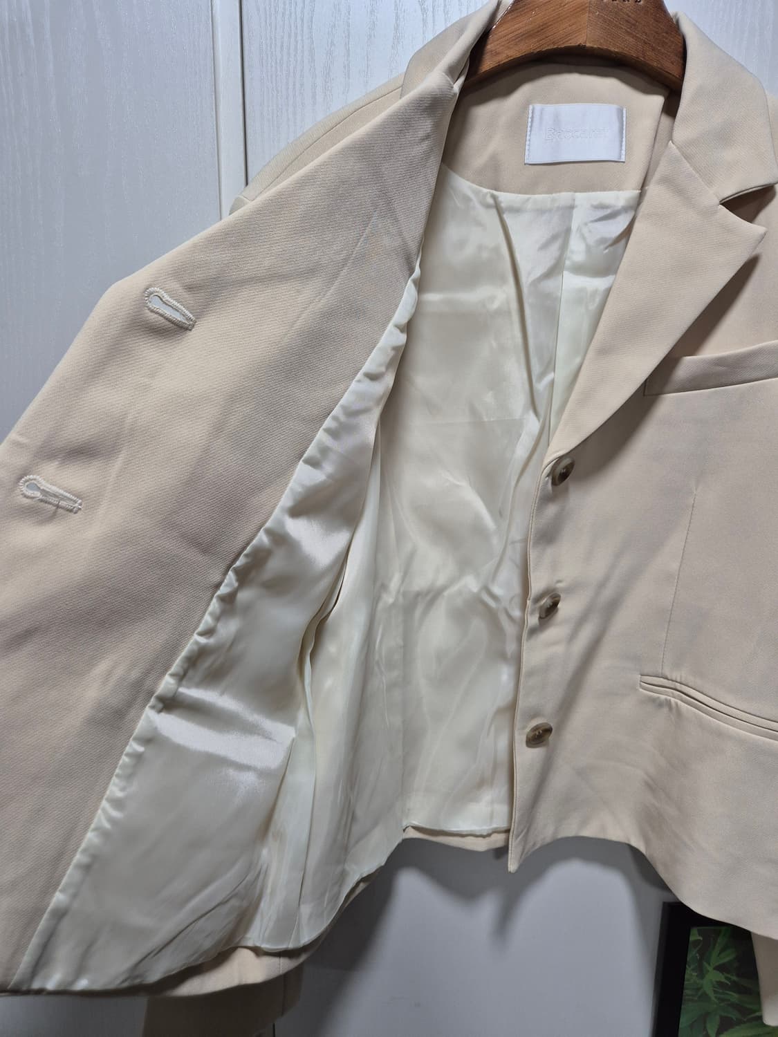 (세일)(새상품)버터아이보리 크롭 자켓 상품이미지7