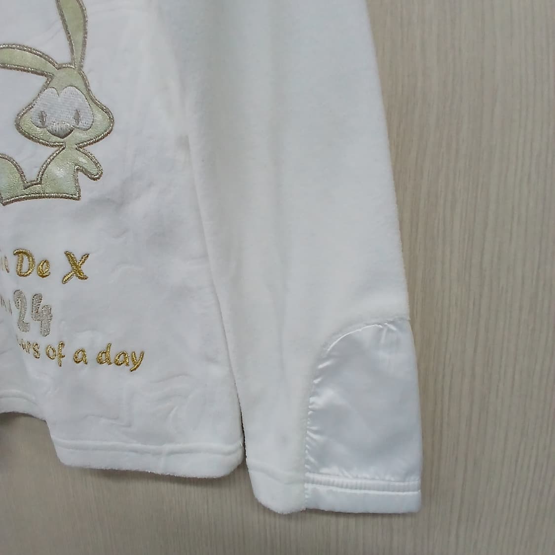 JDX 토끼 자수 폴라 플리스 상품이미지4