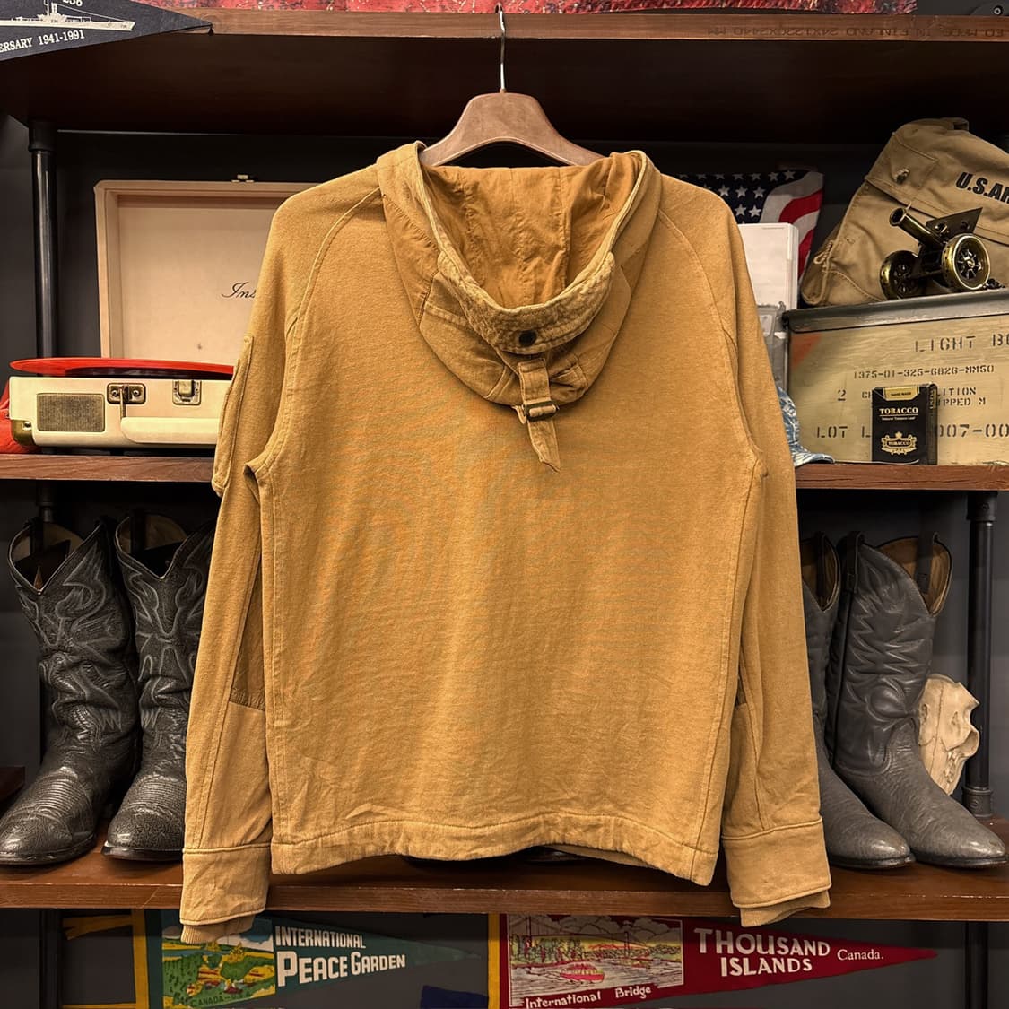 90s 폴로 랄프로렌 코튼 스웻 N-3B 플라이트 자켓 베이지 N1145 상품이미지2