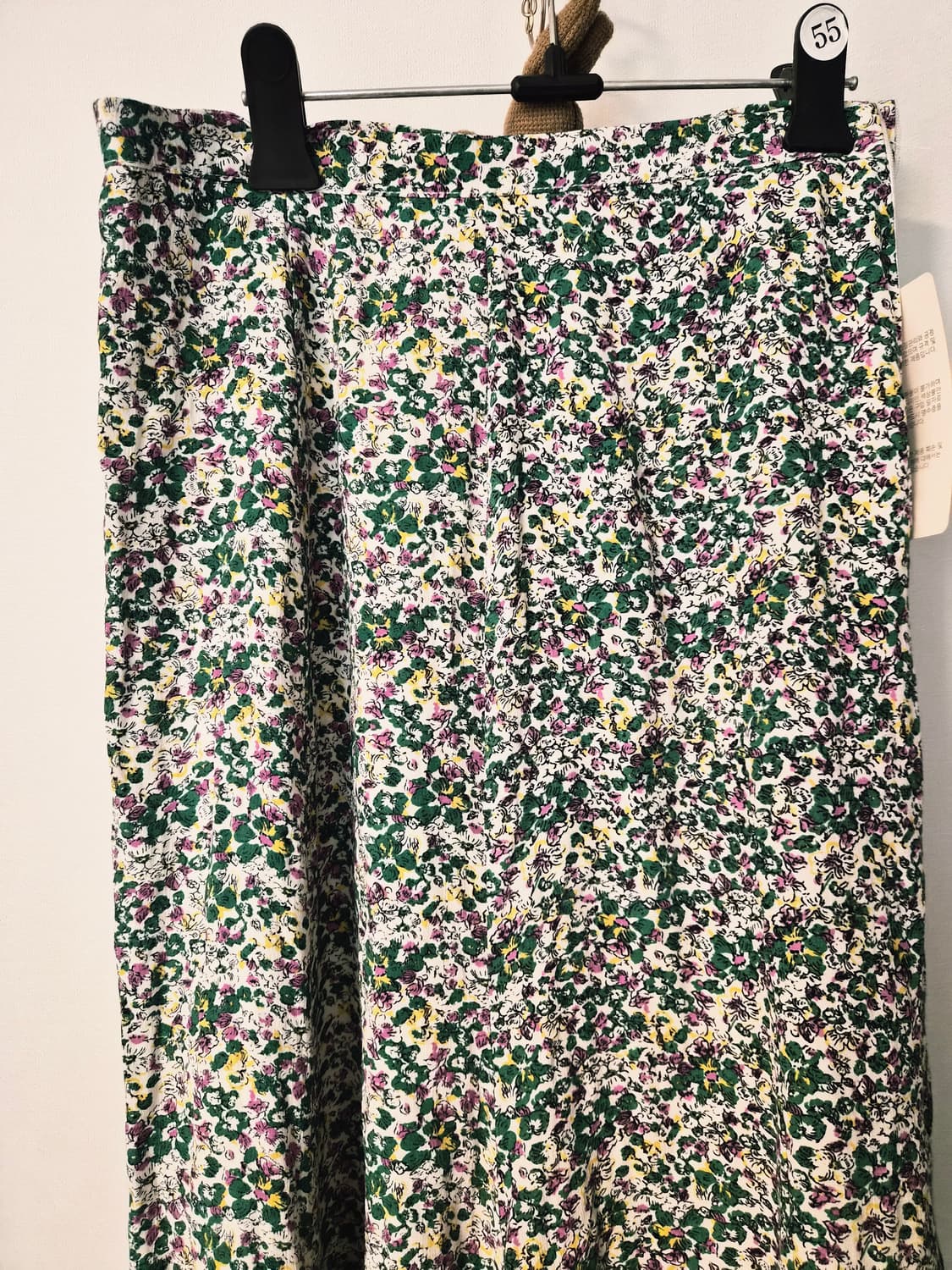 택달린새상품 롱 플라워 스커트 상품이미지4