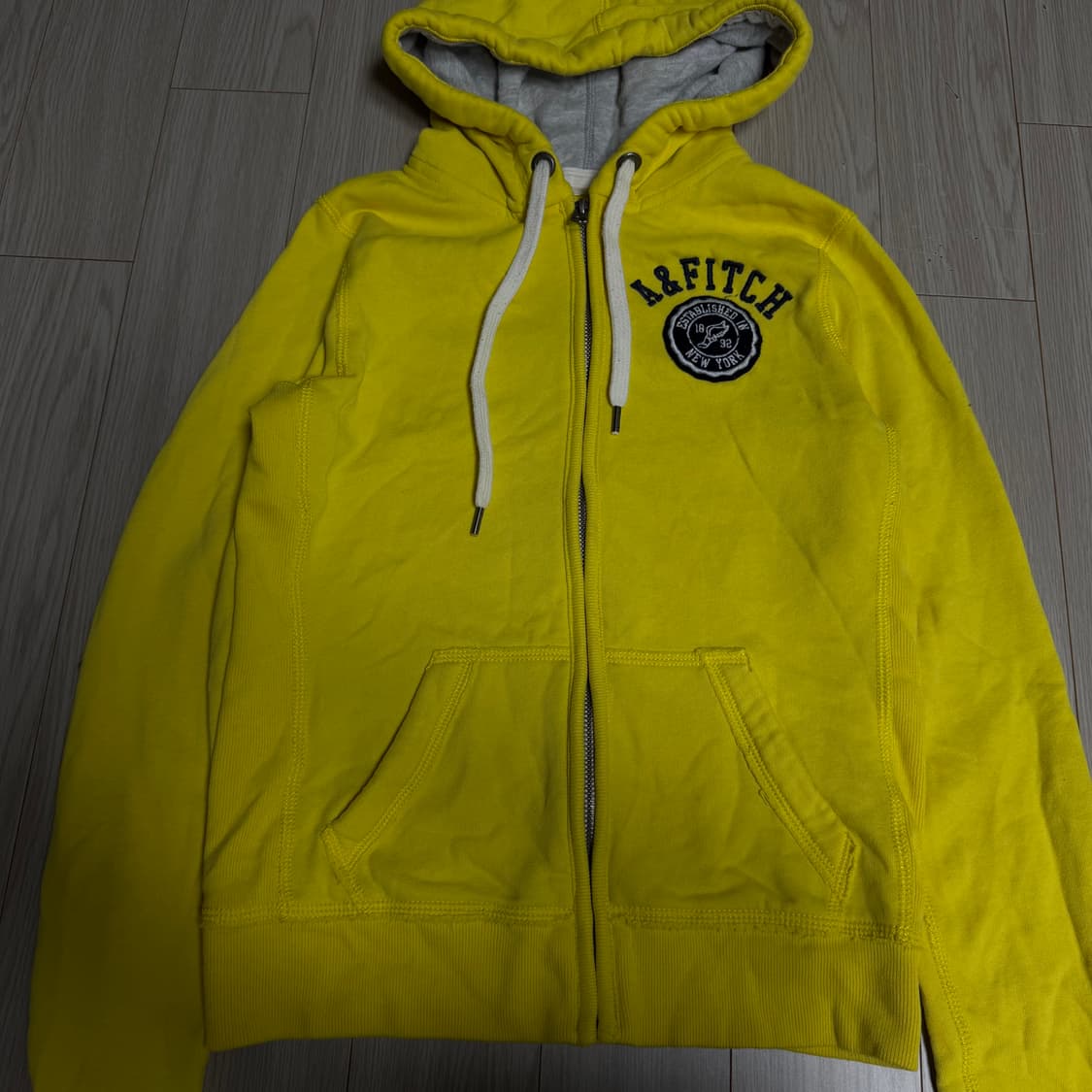 아베크롬비 옐로우 후드집업 s 상품이미지2