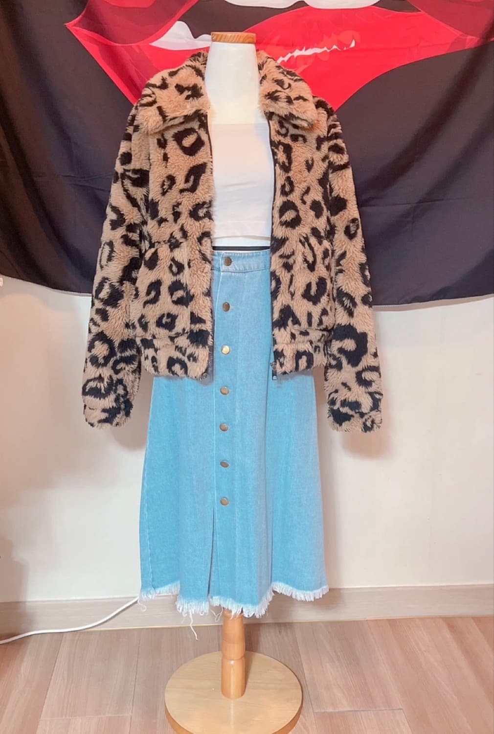 BAGATELLE NYC LEOPARD FUR JACKET 상품이미지1