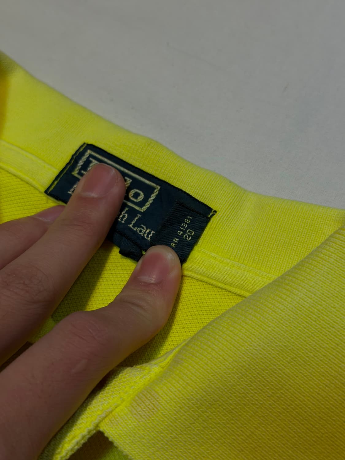 폴로 랄프로렌 빅포니 치프키프 카라티 옐로우 상품이미지3