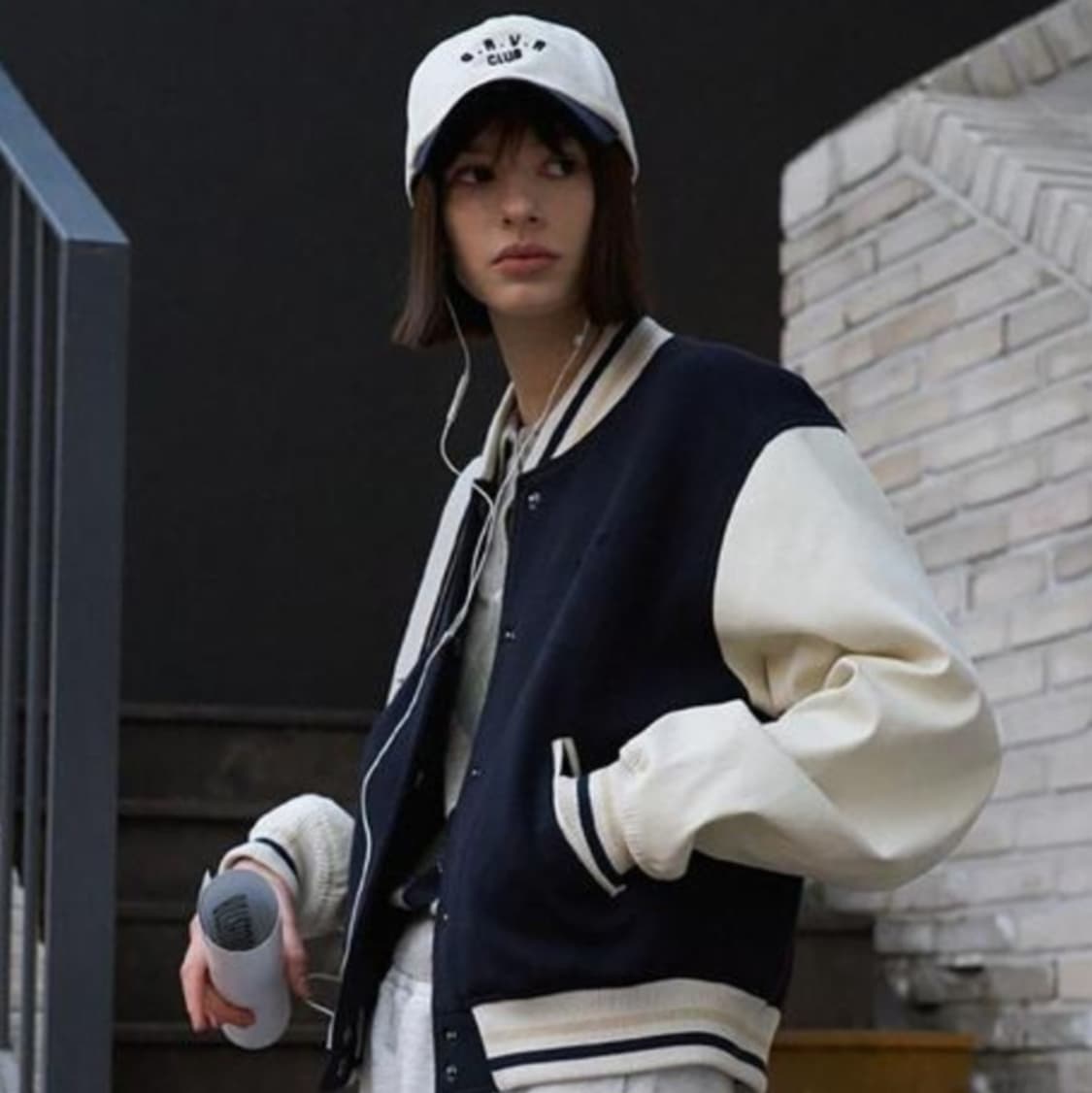 grove 그로브 야구점퍼자켓 네이비 프리사이즈 상품이미지3