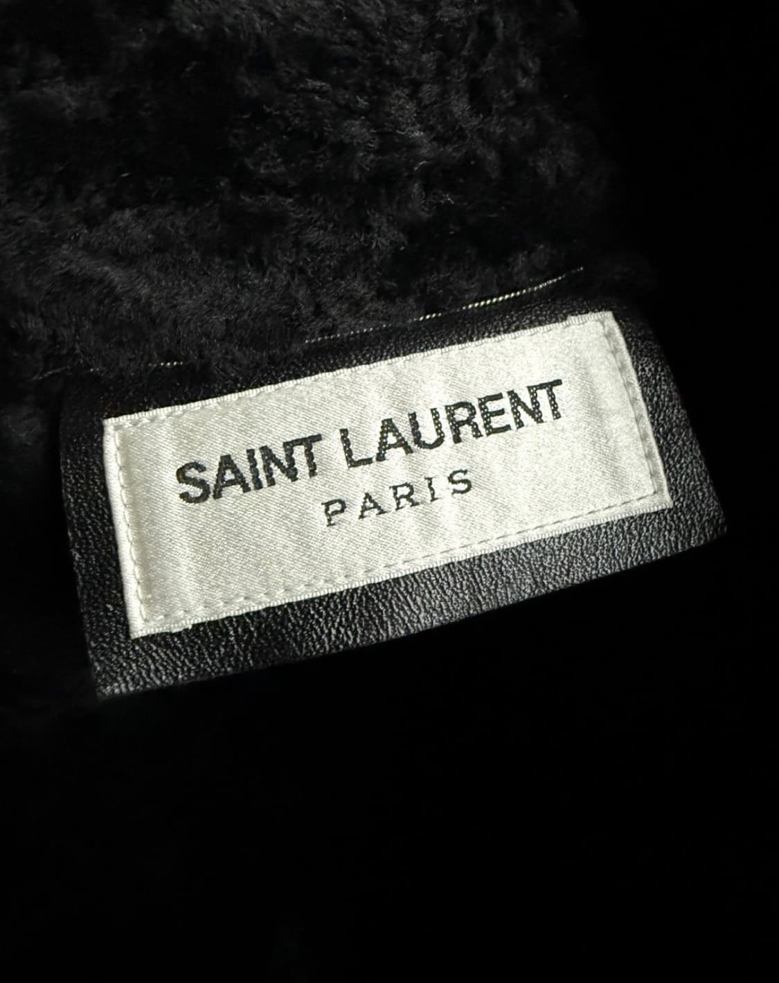 [이준호님 착용] 생로랑 시어링 레더 봄버 자켓 상품이미지9