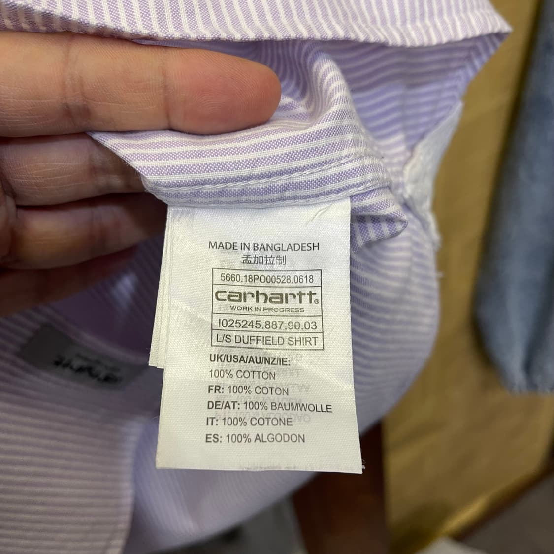 Carhartt wip L/S Duffield shirt 상품이미지4