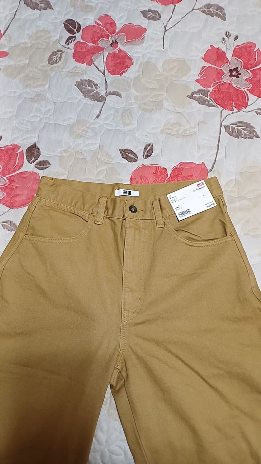 유니클로 미사용 와이드데님팬츠 실측28인치 기장104 상품이미지5