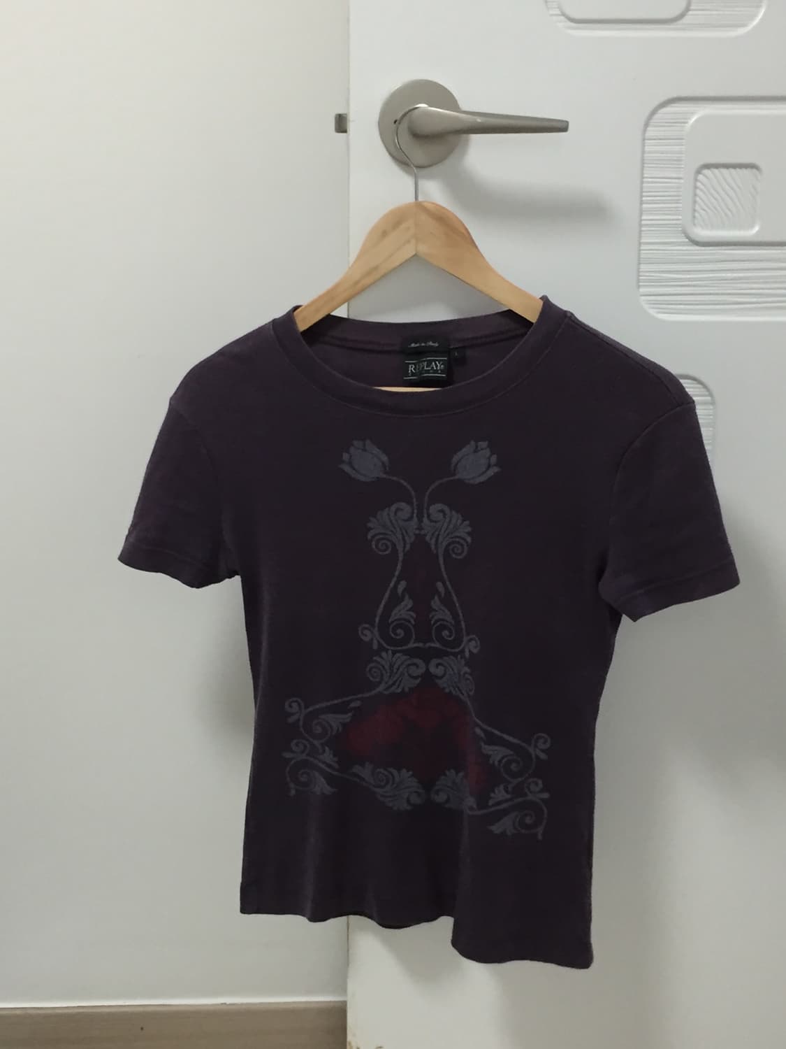 vintage purple y2k short T 상품이미지5